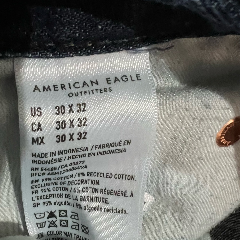 American Eagle Outfitters Men's Relaxed Jeans - Dark Blue